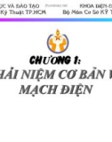 Bài giảng Cơ sở kỹ thuật điện tử: Chương 1