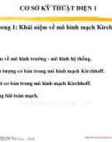 Bài giảng Cơ sở kỹ thuật điện: Chương 1 - TS. Nguyễn Việt Sơn