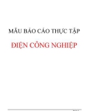 Mẫu Báo cáo thực tập điện công nghiệp