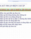 Bài giảng Kỹ thuật điện cao áp: Chương 10 - Quá điện áp thao tác