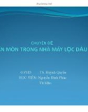 Chuyên đề : Ăn mòn trong nhà máy lọc dầu