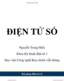 Bài giảng Điện tử số - Chương 1: Hệ đếm