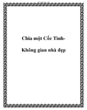 Chia một Cốc TìnhKhông gian nhà đẹp