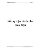 Sổ tay vận hành cho máy tiện