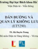 Bài giảng Dẫn đường và quản lý không lưu: Chương 6 - TS. Hà Duyên Trung