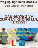 Bài giảng Dẫn đường và quản lý không lưu: Chương 2 - TS. Hà Duyên Trung