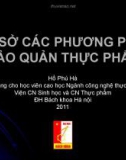 Bài giảng Cơ sở các phương pháp bảo quản thực phẩm - Hồ Phú Hà