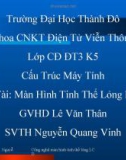 Báo cáo đề tài Màn hình tinh thể lỏng LCD