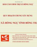 Bài giảng Quy hoạch chung xây dựng thị xã Hồng Ngự tỉnh Đồng Tháp