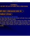 Bài giảng Kiến trúc cảnh quan: Chương 2 – ThS. KTS. Tô Văn Hùng