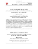 Giá trị văn hóa biển truyền thống của cư dân vùng duyên hải các tỉnh Quảng Bình, Quảng Trị và Thừa Thiên Huế