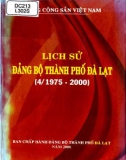 Đảng bộ thành phố Đà Lạt - Lịch sử (4/1975-2000)