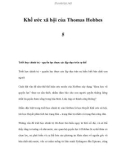 Khế ước xã hội của Thomas Hobbes 5