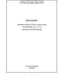 Bài giảng Tổ chức và quản lý Lễ hội (Ngành: Quản lý văn hóa) - Trường CĐ Cộng đồng Lào Cai