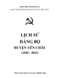 Ebook Lịch sử Đảng bộ huyện Yên Châu (1945-2015): Phần 1