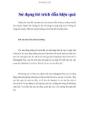 Sử dụng lời trích dẫn hiệu quả