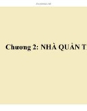 Bài giảng Quản trị kinh doanh: Chương 2 - ThS. Lê Văn Hòa