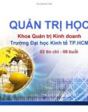 Bài giảng Quản trị học: Chương 0 - TS. Trần Đăng Khoa (Cao học)