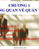 Bài giảng Quản trị học: Chương 1 - Phạm Văn Nam