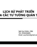 Bài giảng Quản trị học: Bài 2 - Ngô Quý Nhâm, MBA