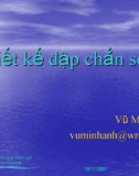 Bài giảng Thiết kế đập chắn sóng