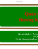 Giáo trình quản trị thương hiệu - Chương 1