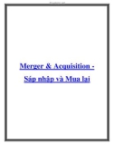 Merger và Acquisition - Sáp nhập và Mua lại