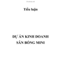 Tiểu luận: Dự án kinh doanh sân bóng mini