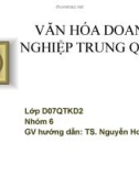 VĂN HÓA DOANH NGHIỆP TRUNG QUỐC