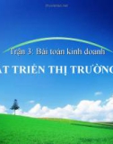 Bài toán kinh doanh - Phát triển thị trường mỹ