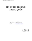 Hồ sơ thị trường Trung Quốc - Ban quan hệ Quốc tế