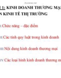 Bài giảng Quản trị doanh nghiệp thương mại - Bài 1