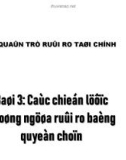 Quản trị rủi ro tài chính - Bài 3