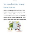 Tám bước dẫn tới thành công của marketing