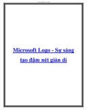 Microsoft Logo - Sự sáng tạo đậm nét giản dị