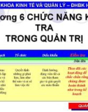 Bài giảng Quản lý đại cương: Chương 6 - ĐH BK Hà Nội