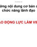 Bài giảng Quản trị học - Chương 6b: Tạo động lực làm việc