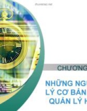 Bài giảng Quản lý học - Chương 1: Những nguyên lý cơ bản của quản lý học