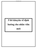 5 lời khuyên về định hướng cho nhân viên mới