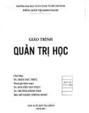 Giáo trình Quản trị học: Phần 1 - TS. Trần Dục Thức (Chủ biên)