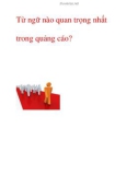 Từ ngữ nào quan trọng nhất trong quảng cáo