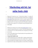 Marketing nội bộ: lạt mềm buộc chặt