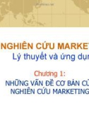 NGHIÊN CỨU MARKETING - Lý thuyết và ứng dụng