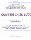 Bài giảng quản trị chiến lược part 1