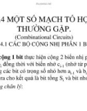 Mạch logic tổ hợp - Phần 4