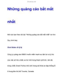 Những quảng cáo bắt mắt nhất