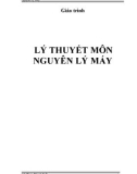 Giáo trình Lý thuyết môn Nguyên lý máy - GV.Phạm Thanh Tuấn