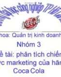 Báo cáo: Phân tích chiến lược marketing của hãng coca cola