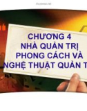 Bài giảng Quản trị kinh doanh: Chương 4 - PGS.TS. Trần Việt Lâm