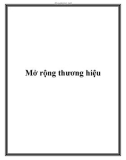 Mở rộng thương hiệu công ty